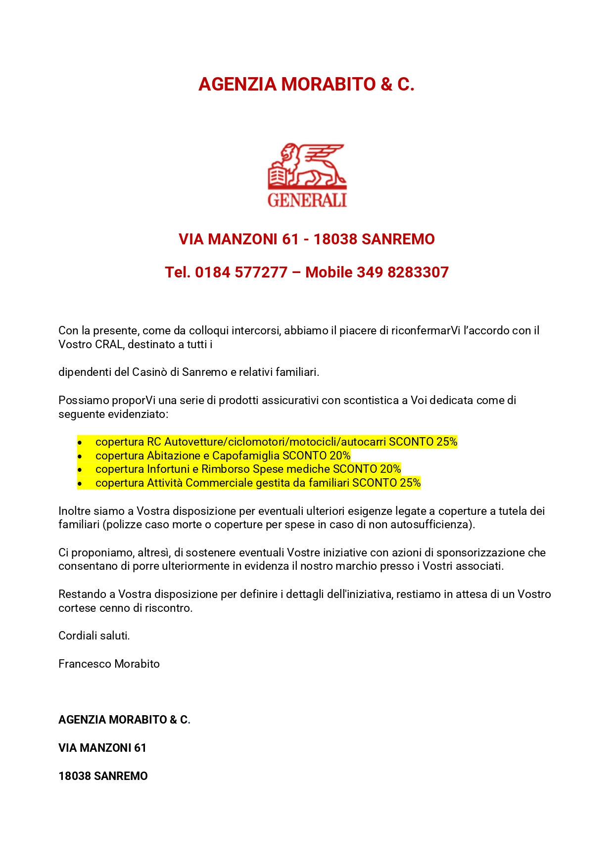 convenzioni generali